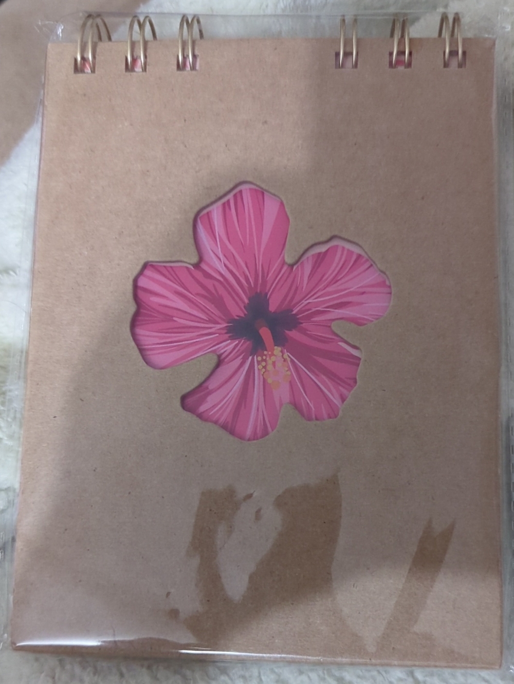 Pink Hibiscus Wall Art Notepad -